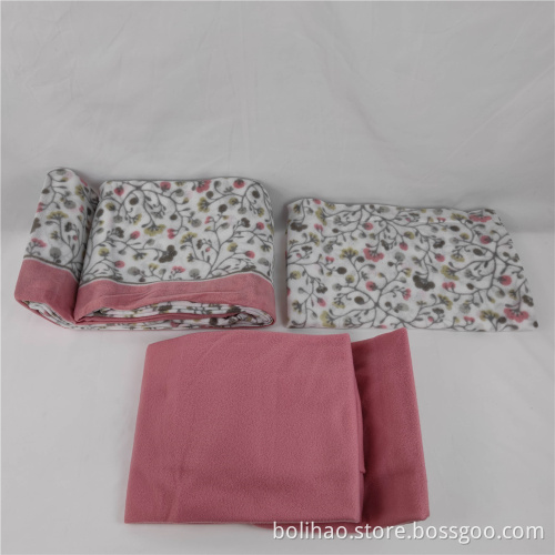polyester bedding sheet printed polar fleece bedding sets